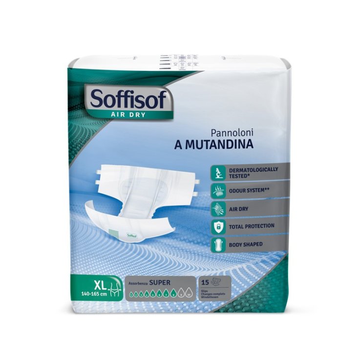 Pannoloni A Mutandina Air Dry Super XL Soffisof 15 Pezzi