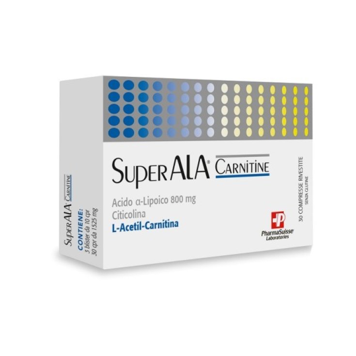 SuperALA Carnitine PharmaSuisse Laboratories 30 Compresse
