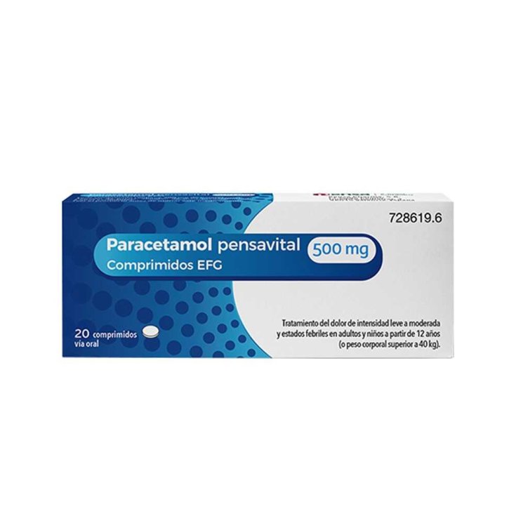 Paracetamolo 500mg Pensavital 20 Compresse