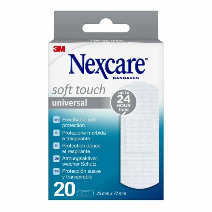 Nexcare&trade; Cerotto Universale Soft Touch 25x72mm 3M 20 Pezzi