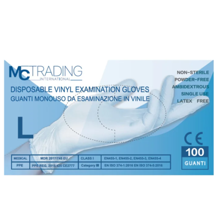 Guanto In Vinile Da Esaminazione MC Trading 100 Pezzi