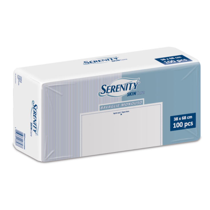 Bavaglie Monouso 38x68cm Serenity SkinCare 100 Pezzi