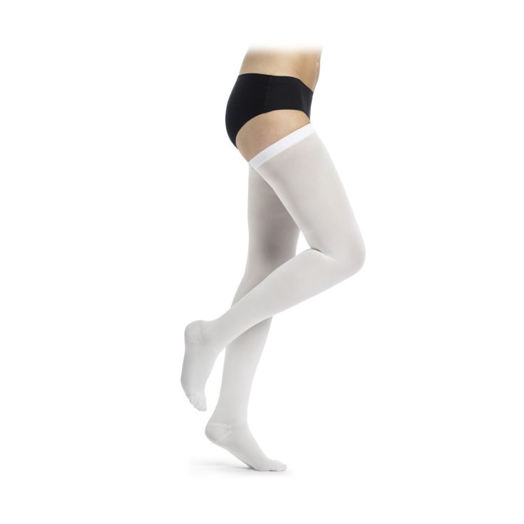 Thrombo-X Coscia Bianco M Normale Sigvaris 1 Paio