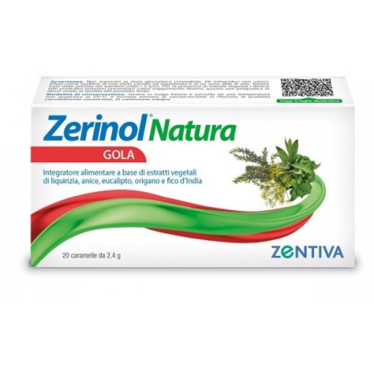 Zerinol Natura Gola Zentiva 20 Caramelle