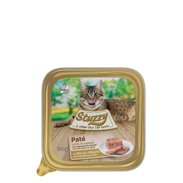 Pat&eacute; con Pollo e Fegato per Gatti Stuzzy 100g
