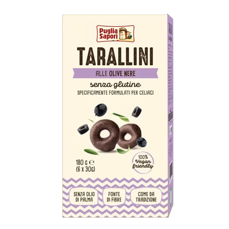 Tarallini Olive Nere Puglia Sapori 180g