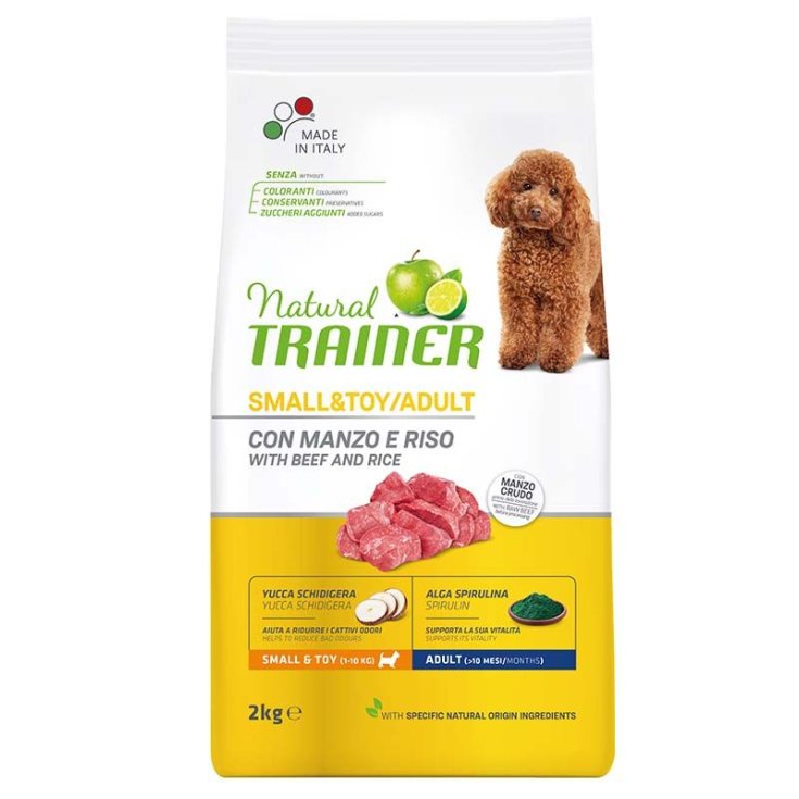 Small & Toy Adult con Manzo e Riso&nbsp;Natural Trainer 2Kg