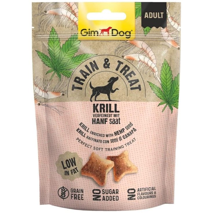 GimDog&reg; Train & Treat Krill & Canapa - 125gr