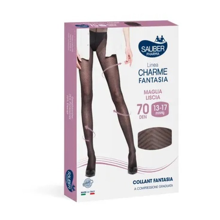 Collant 70 Charme Fantasia Chic Nero Tg.4&nbsp;Sauber