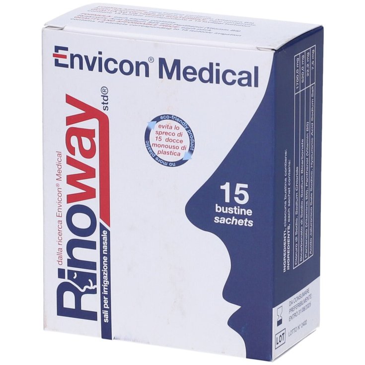 Rinoway&reg; Std Sali Isotonici Envicon Medical 15 Bustine