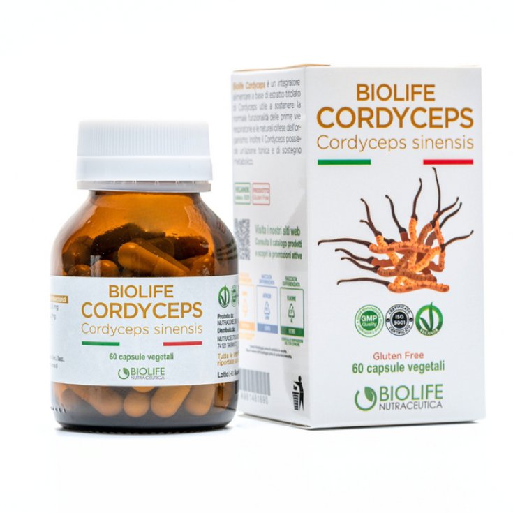 Biolife Cordyceps Biolife Nutraceutica 60 Capsule Vegetali