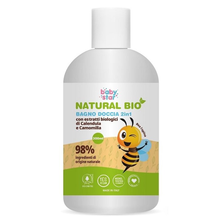 Natural Bio Bagno Doccia 2 In 1 BabyStar 300ml