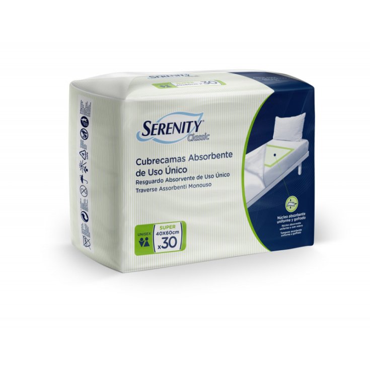 Traverse Assorbenti Monouso Super 40x60 Serenity Classic 30 Pezzi