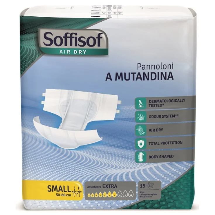 Pannoloni Mutandina Air Dry Extra S Soffisof&nbsp;15 Pezzi