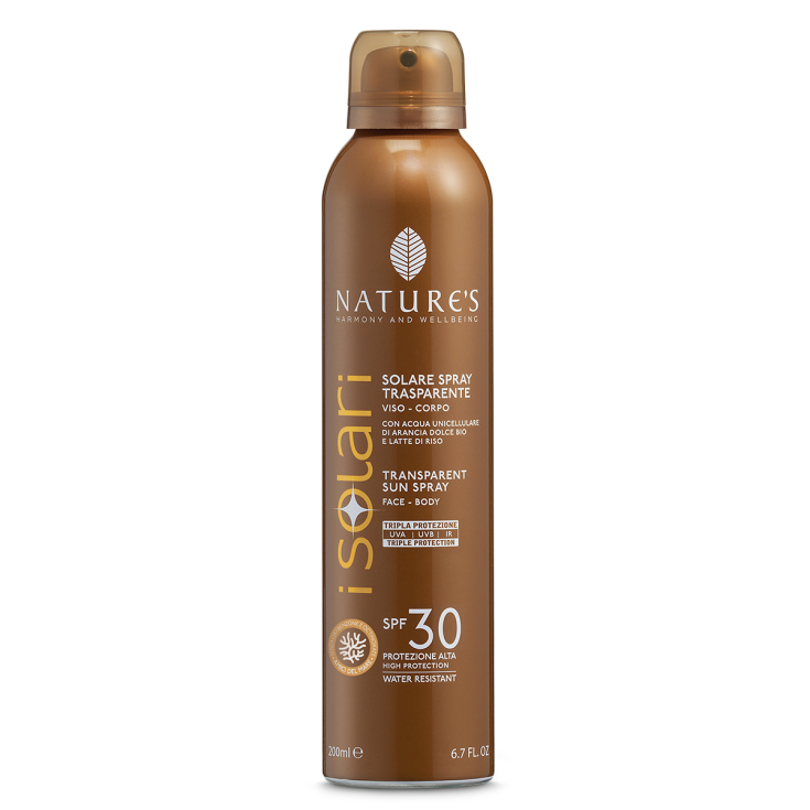 Solare Spray Trasparente&nbsp;SPF30 iSolari Nature's 200ml