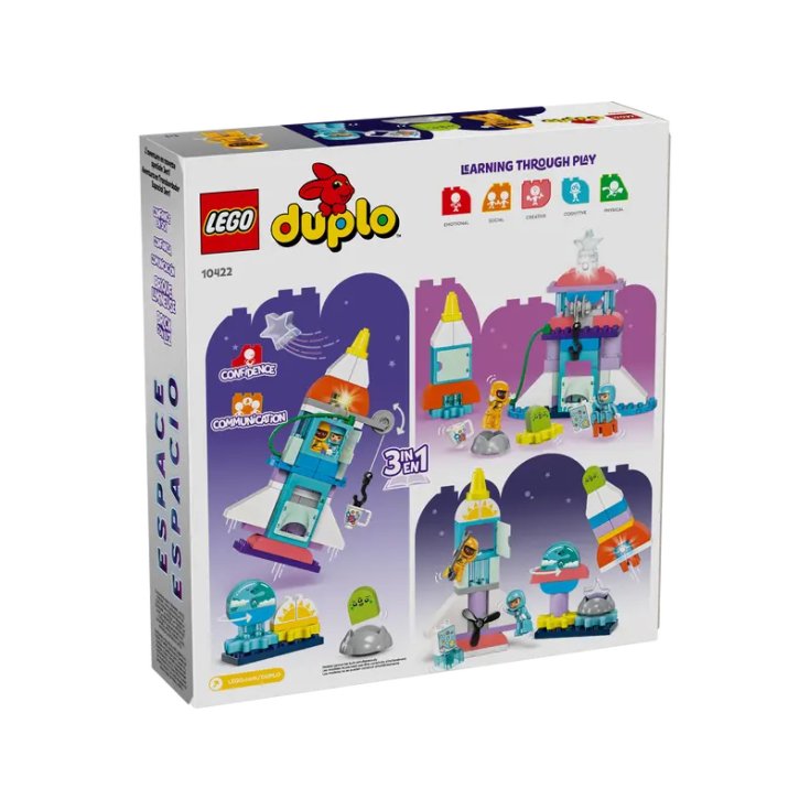 10422 Avventura Dello Space Shuttle 3 In 1 Lego&reg; Duplo&reg; Scatola Gioco