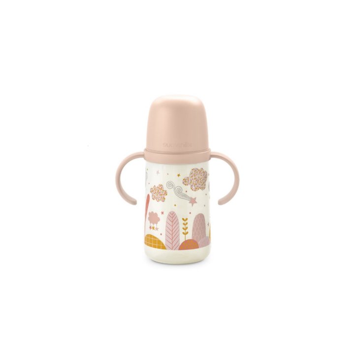 Dreams Biberon Antigoccia Con Manici Rosa +4M Suavinex 270ml