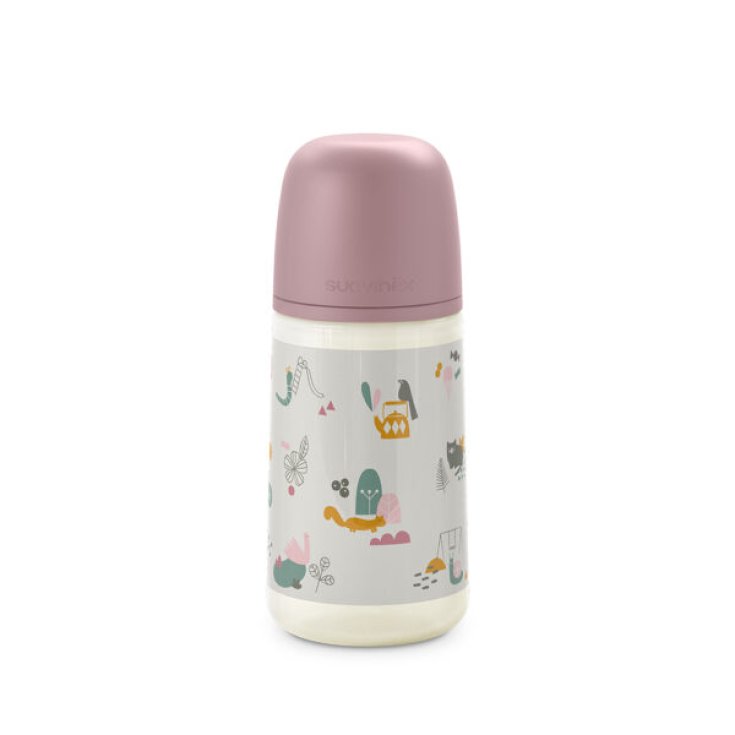 Biberon Walk In The Park Silicone Premium Rosa Suavinex 270ml