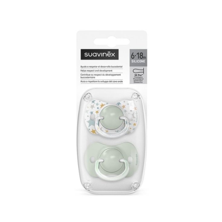 Dreams Succhietto In Silicone 6-18M Celeste Suavinex 2 Pezzi