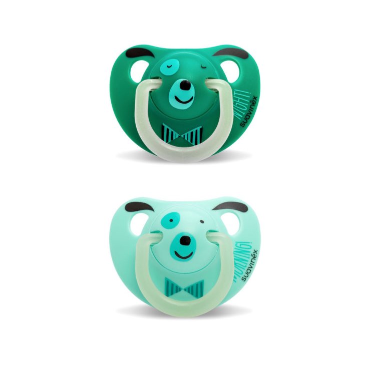 Succhietto Night&Day Silicone Pro 0-6M Orso Suavinex 2 Pezzi