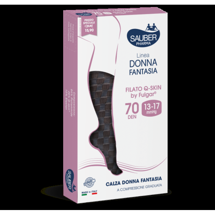 Calza Donna Fantasia 70D Bouquet G Sauber 1 Paio