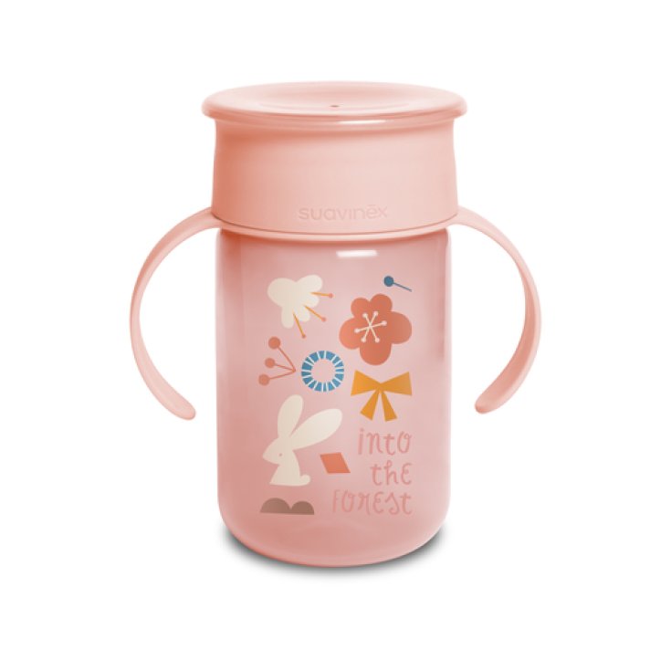 360&deg; Training Cup Into The Forest +12M Rosa Suavinex 340ml