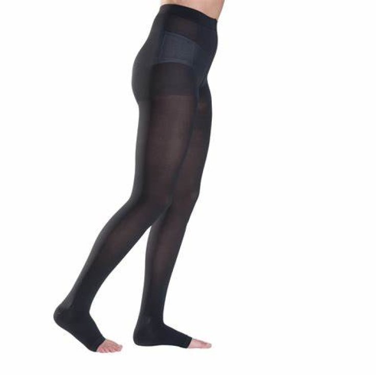 Collant Punta Aperta 14mmHg Nero 2 7050/PA Medi Swing Sensation 1 Paio