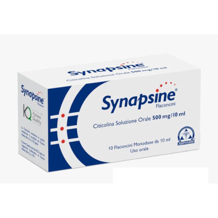 Synapsine&reg; Citicolina 500 A.B. PHARM 10 Flaconcini
