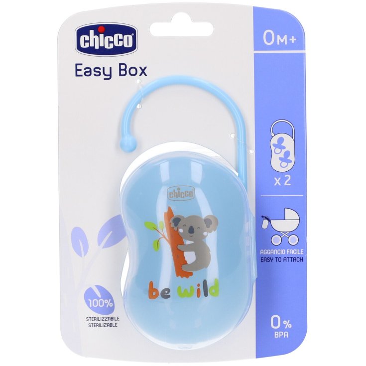 Easy Box Portasucchietto Doppio Azzurro Chicco 1 Pezzo