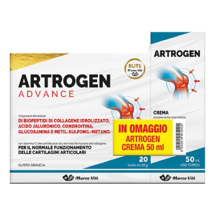 Artrogen Advance Integratore + Artrogen Crema Marco Viti Artrogen Advance Integratore + Artrogen Crema Marco Viti