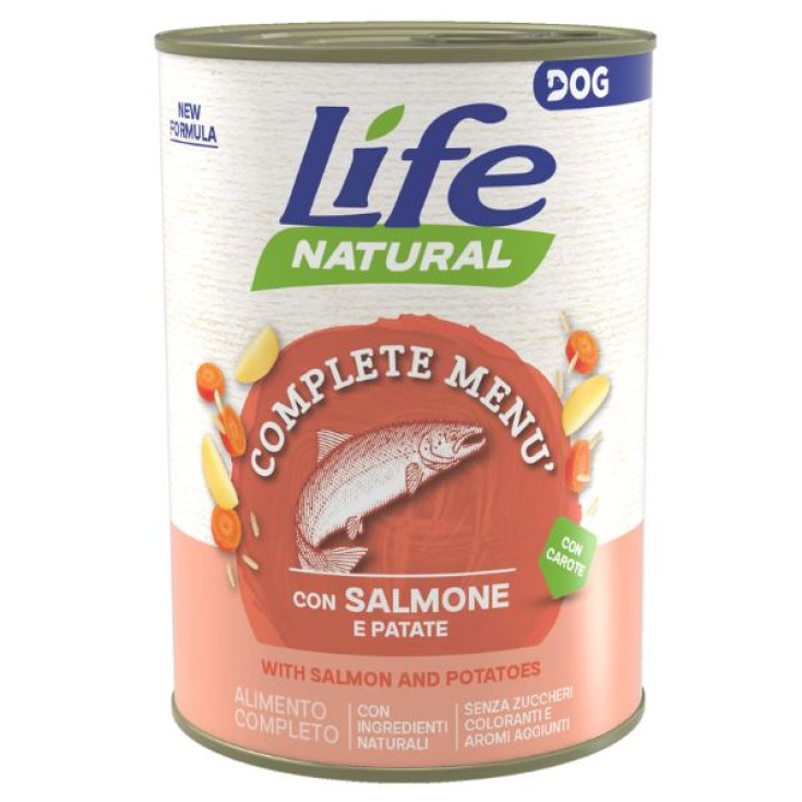 Complete Men&ugrave; Salmone Con Patate Dog Life Natural 400g