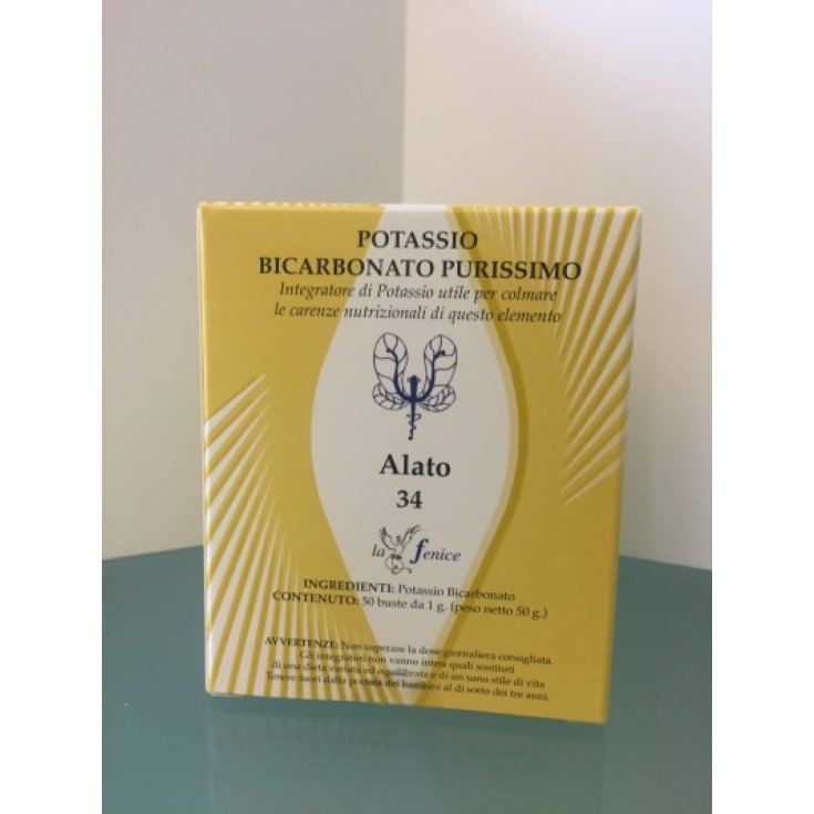 Alato 4 Potassio Bicarbonato Purissimo La Fenice 50x1g Alato 4 Potassio Bicarbonato Purissimo La Fenice 50x1g