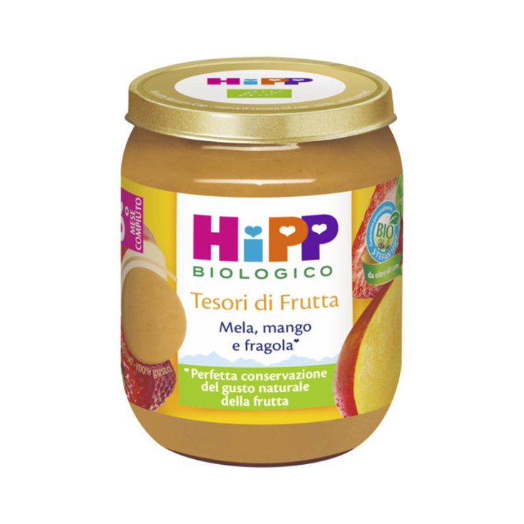 Omogeneizzato Mela/Mango/Fragola Tesori di Frutta HiPP 160g