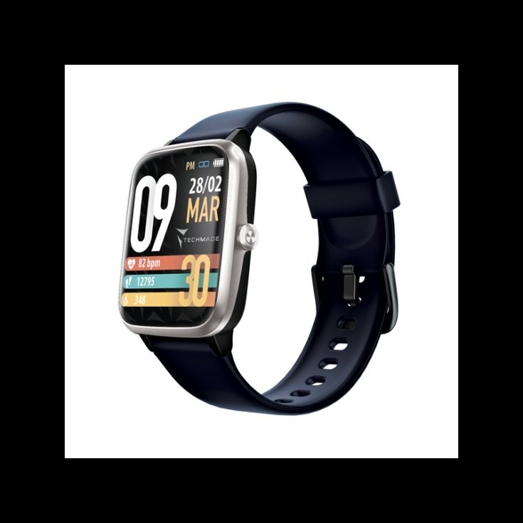 MOVE Deep&nbsp;Blu/Silver Smartwatch Techmade