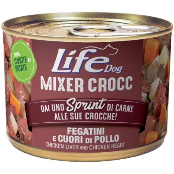 Fegatini e Cuori di Pollo Mixer Crocc Life Pet  150g
