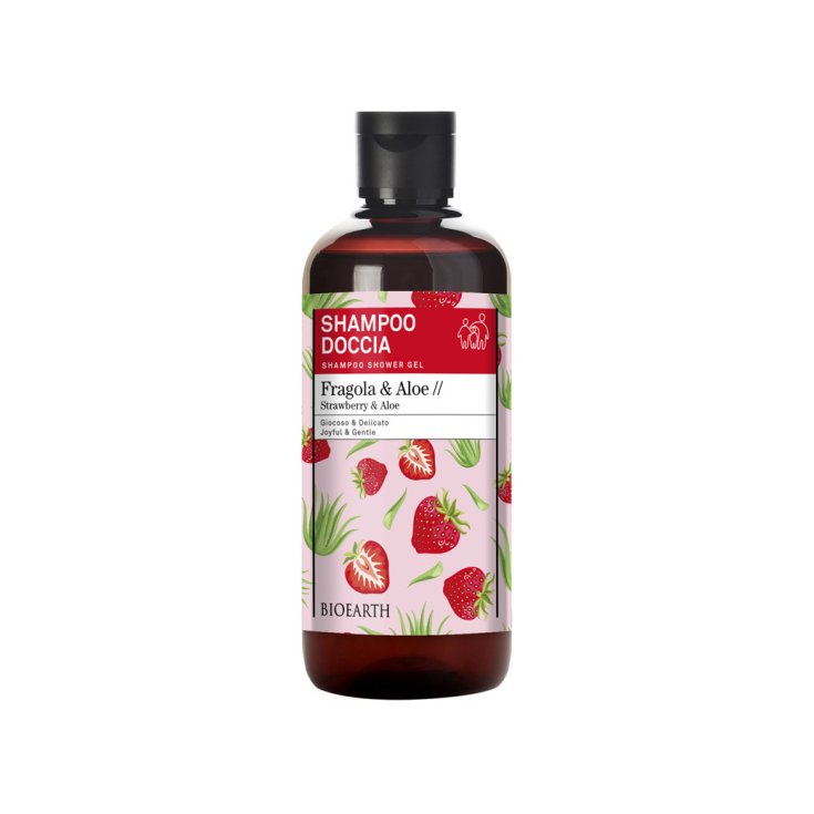 Shampoo Doccia&nbsp;Fragola & Aloe Bioearth 500ml