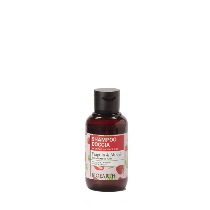Shampoo Doccia&nbsp;Fragola & Aloe Bioearth 100ml