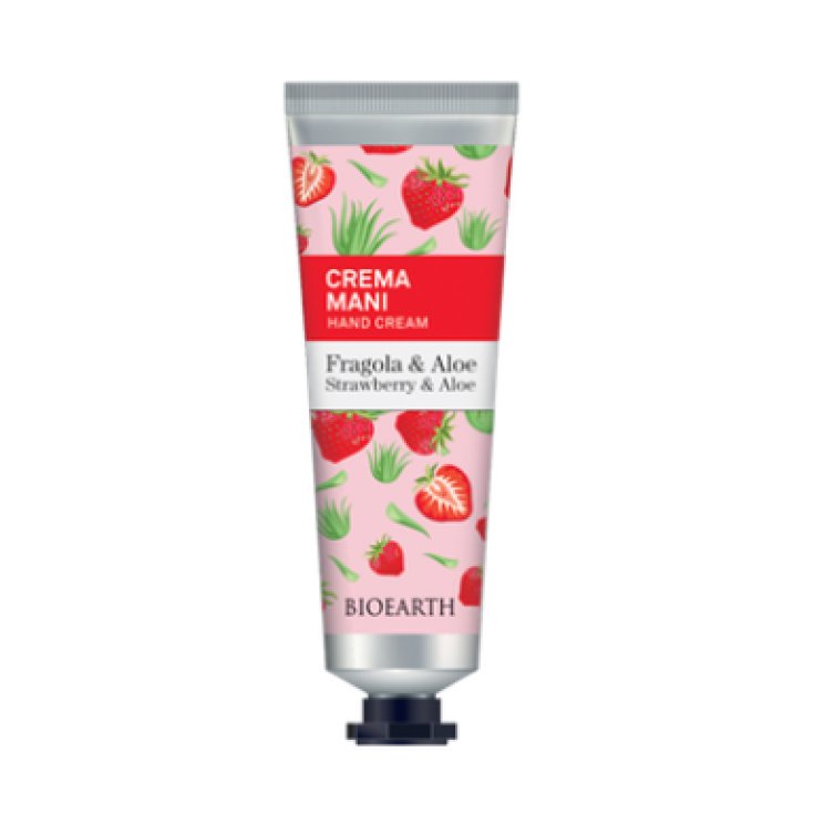 Crema Mani&nbsp;Fragola & Aloe Bioearth 30ml