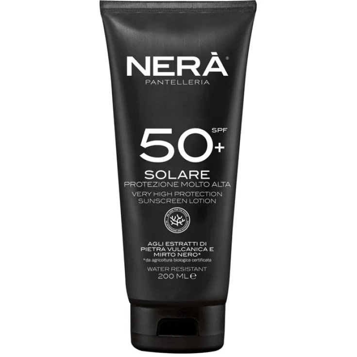 Crema Solare Spf 50+ Protezione Molto Alta NERA'&reg; 200ml