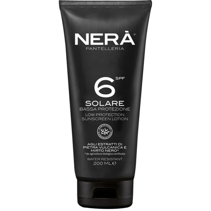 Crema Solare Spf6 Bassa Protezione NERA'&reg; 200ml