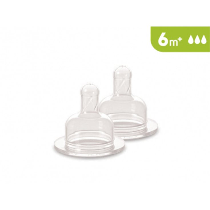 J BIMBI&reg; Tettarella Livello 3 Flusso Veloce Silicone 2 Pezzi