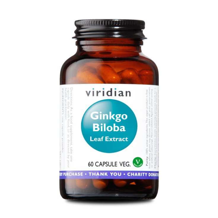 Ginkgo Biloba Leaf Extract Viridian by Natur&reg; 60 capsule