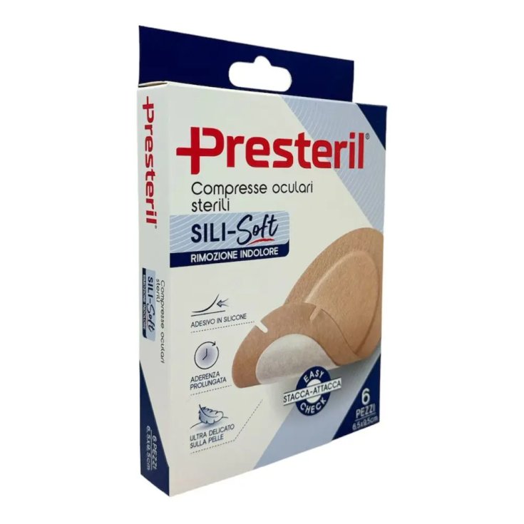 Sili-Soft Compressa Oculare presteril&reg; 6 Pezzi