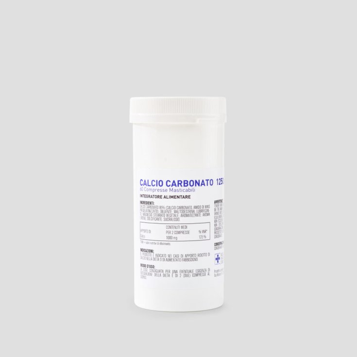 Calcio Carbonato 1250mg Olcelli 60 Compresse Masticabili