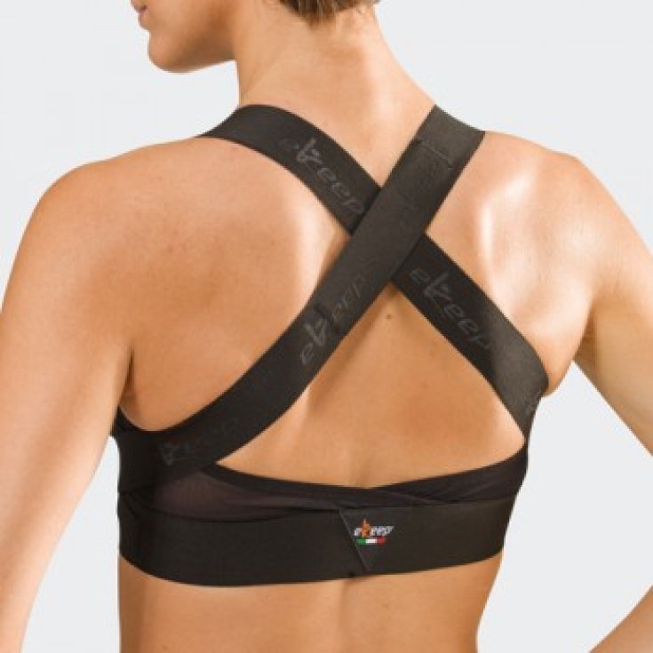 B1 Postural Bra&reg; Reggiseno Posturale Nero 6 Plus Ekeep 1 Pezzo