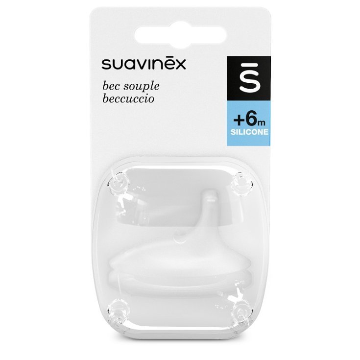 Tettarella Asimmetrica&nbsp;Silicone +6M&nbsp;Suavinex 1 Pezzo
