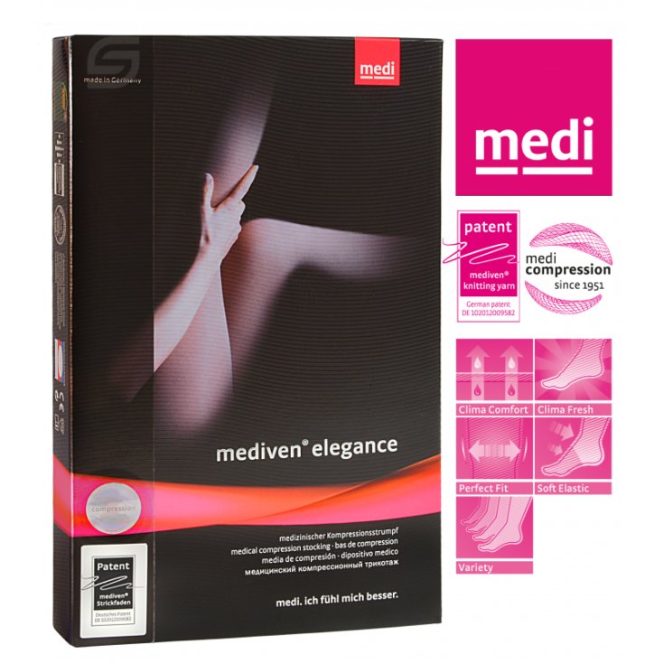 Collant K1 Mediven Elegance Nero Tg.5 Lungo Medi