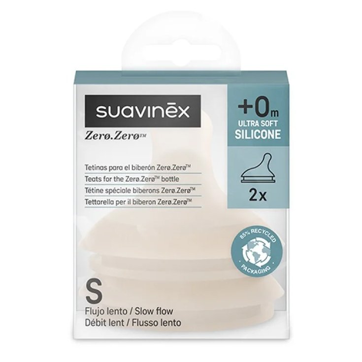 Zero Zero Tettarella Flusso Lento S Light Nude Suavinex 2 Pezzi