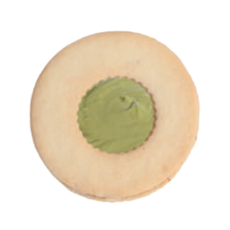 Biscotti Frolla Occhio di Bue con Crema&nbsp;Pistacchio Il Mondo Senza Glutine 120g