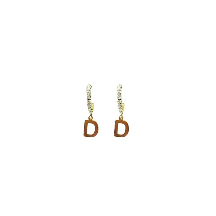 Orecchini Lettera D&nbsp;Oro Linea ABC MyLovly